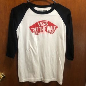 vans boys baseball tee